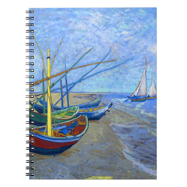 Caderno Espiral Barcos de Pesca Sardos-Mários Van Gogh Fine (Frente)