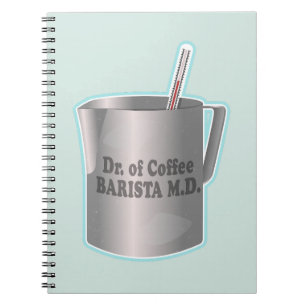 Caderno Espiral Barista fazer de café