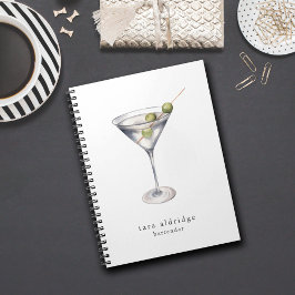 Caderno Espiral Barman Profissional de Cocktail Martini