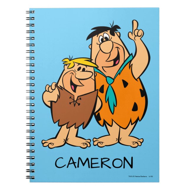 Caderno Espiral Barney Rubble e Fred Flintstone (Frente)