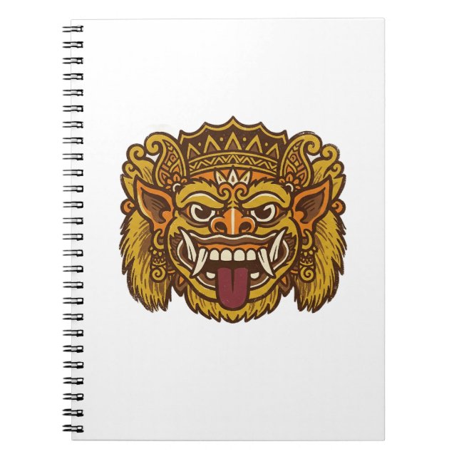 Caderno Espiral Barong Cultural Balinês (Frente)