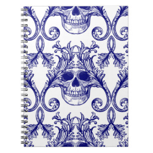 Caderno Espiral Barraca boêmica, ornamento sem soldadura do crânio