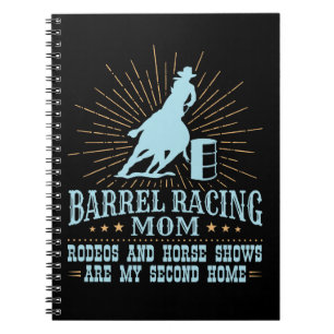Caderno Espiral Barrel Racing Mãe Rodeos Segunda Casa