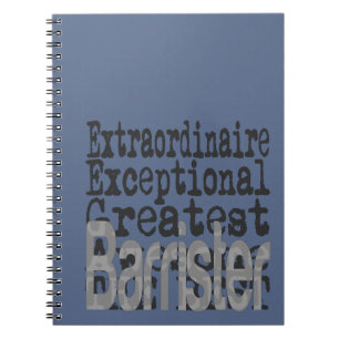 Caderno Espiral Barrister Extraordinaire