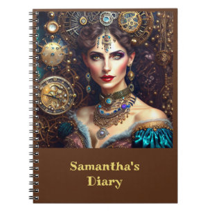 Caderno Espiral Barroco Steampunk Princess