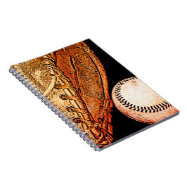 Caderno Espiral Basebal e luva