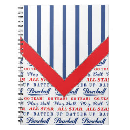 Caderno Espiral Baseball