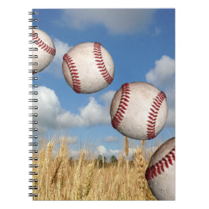 Caderno Espiral Baseball Field, Baseball em Notebook Aéreo