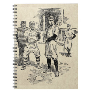 Caderno Espiral Baseball:Notebook Jogadores