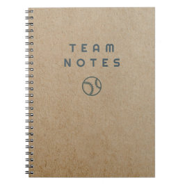 Caderno Espiral Baseball Notes- for Coaches, Players & Fans