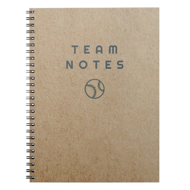 Caderno Espiral Baseball Notes- for Coaches, Players & Fans (Frente)