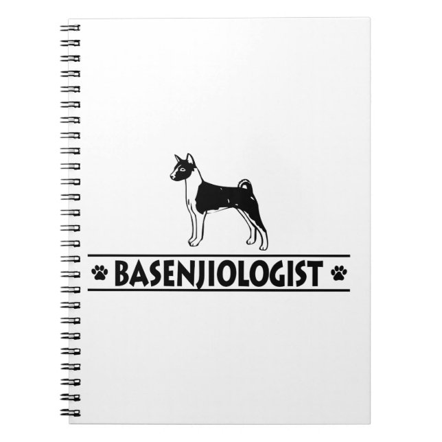 Caderno Espiral BASENJI DOG Humorístico (Frente)
