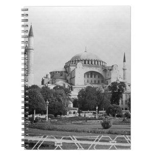 Caderno Espiral Basílica Vintage Holy Sophie Istambul Turquia 1970