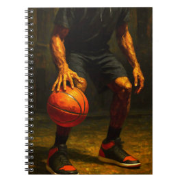 Caderno Espiral Basketball Art Notebook - Sports Design Journal