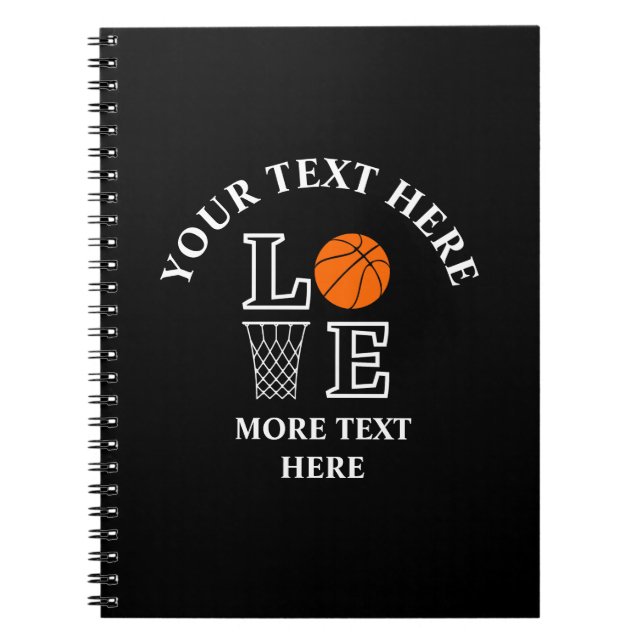 Caderno Espiral Basketball Birthday, Player  (Frente)