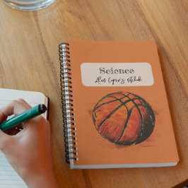 Caderno Espiral Basquete Artístico Esportes Crianças