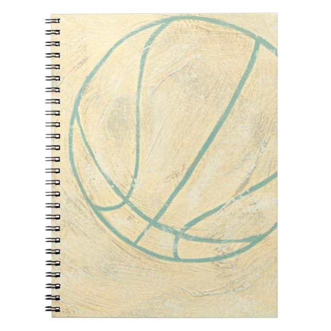Caderno Espiral Basquete Azul de Chariklia Zarris (Frente)