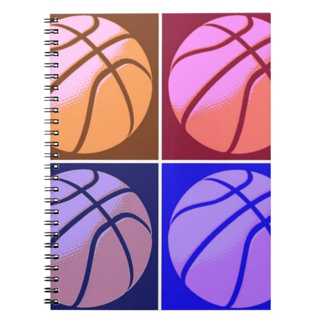 Caderno Espiral Basquete de pop (Frente)