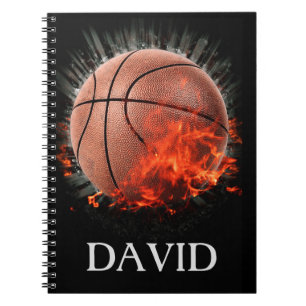 Caderno Espiral Basquete Flaming