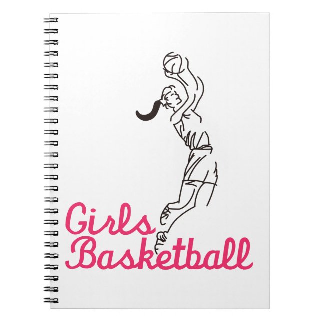 Caderno Espiral Basquetebol das meninas (Frente)