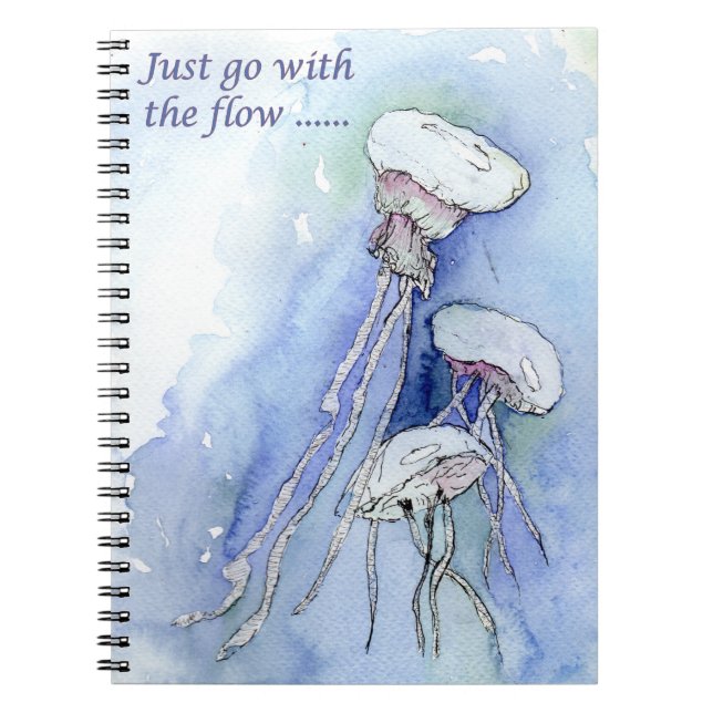 Caderno Espiral Basta ir com o fluxo (a435) (Frente)