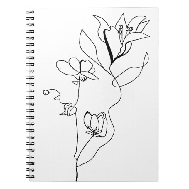 Caderno Espiral Basta Notebook Floral (Frente)