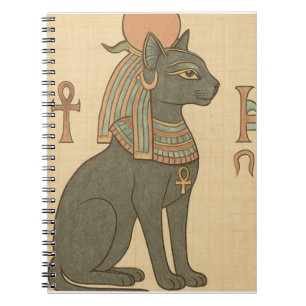 Caderno Espiral Bastet Egípcio Deusa Espiral Notebook