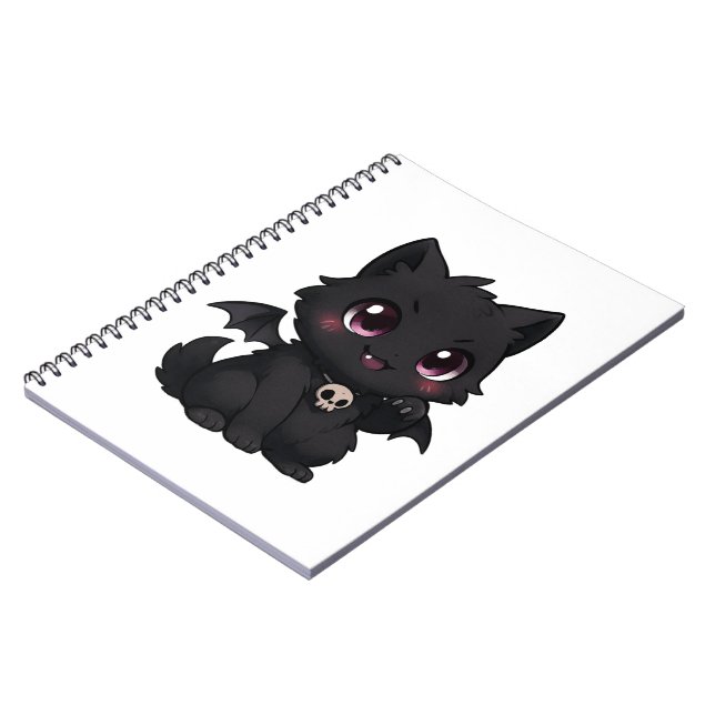 Caderno Espiral - "Bat Cat Blaze" (Left Side)