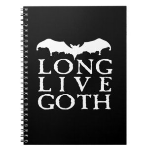 Caderno Espiral Bat Vampiro Gótico Vivo