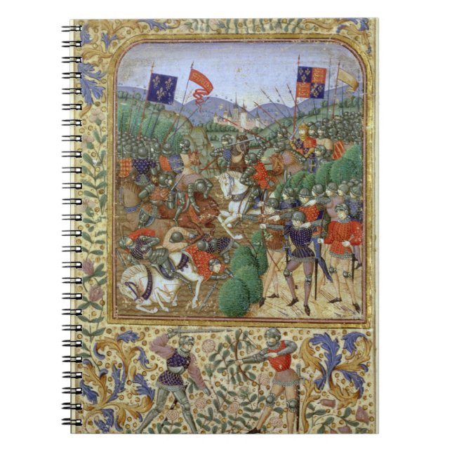 Caderno Espiral Batalha de Agincourt, o 25 de outubro de 1415 (w/c (Frente)