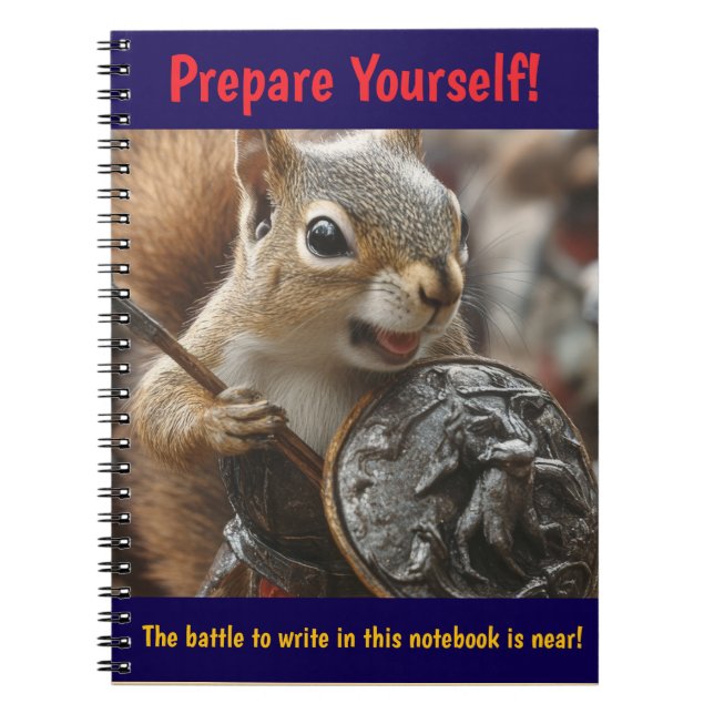 Caderno Espiral Batalha de Esquilo (Frente)