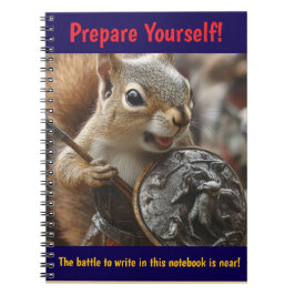 Caderno Espiral Batalha de Esquilos