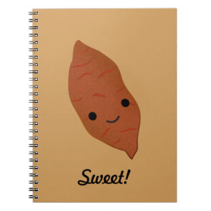 Caderno Espiral Batata doce de Kawaii
