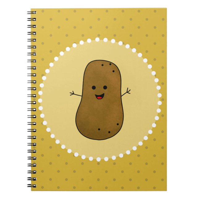 Caderno Espiral Batata Feliz (Frente)