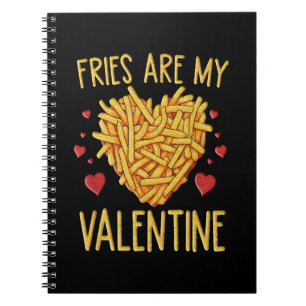 Caderno Espiral Batatas Fritas São Meu Dia dos Namorados