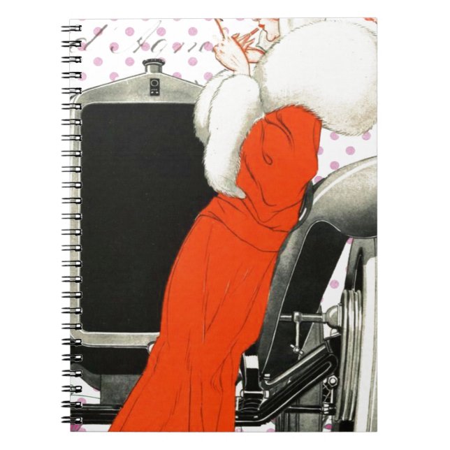 Caderno Espiral batente de polkadots (Frente)