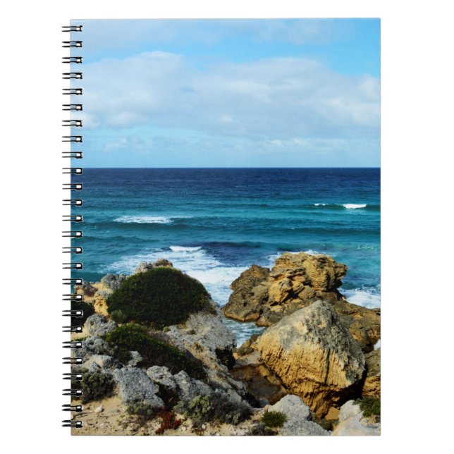 Caderno Espiral Bater No Oceano, (Frente)