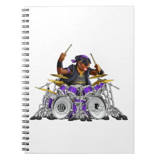 Caderno Espiral Baterista de Rockin Rottie