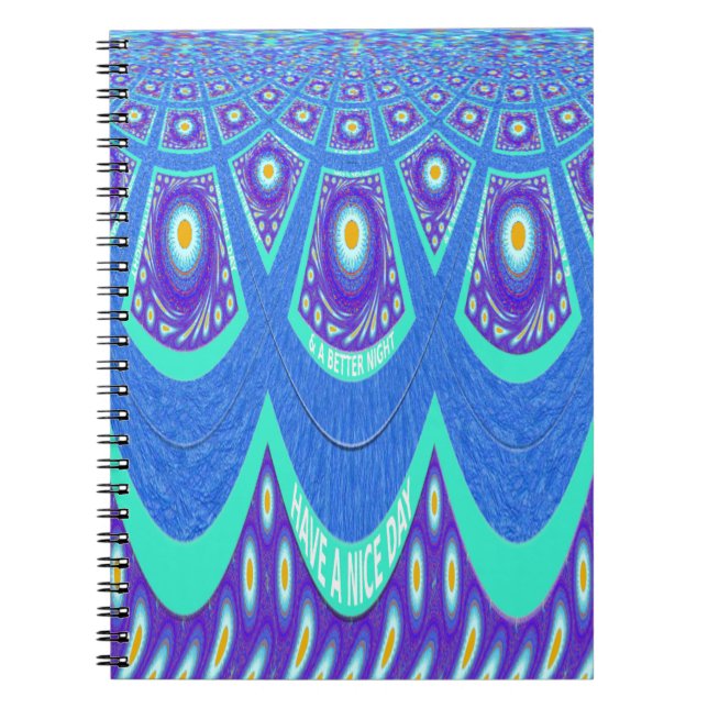Caderno Espiral batida azul (Frente)