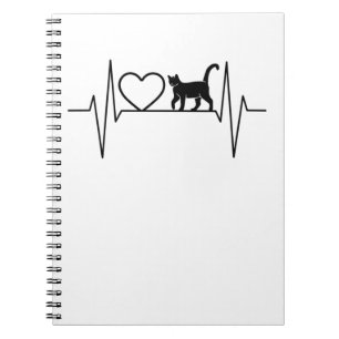 Caderno Espiral Batimento cardíaco de gato