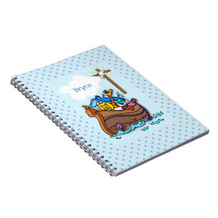 Caderno Espiral Batismo da Arca de Noah, Blue