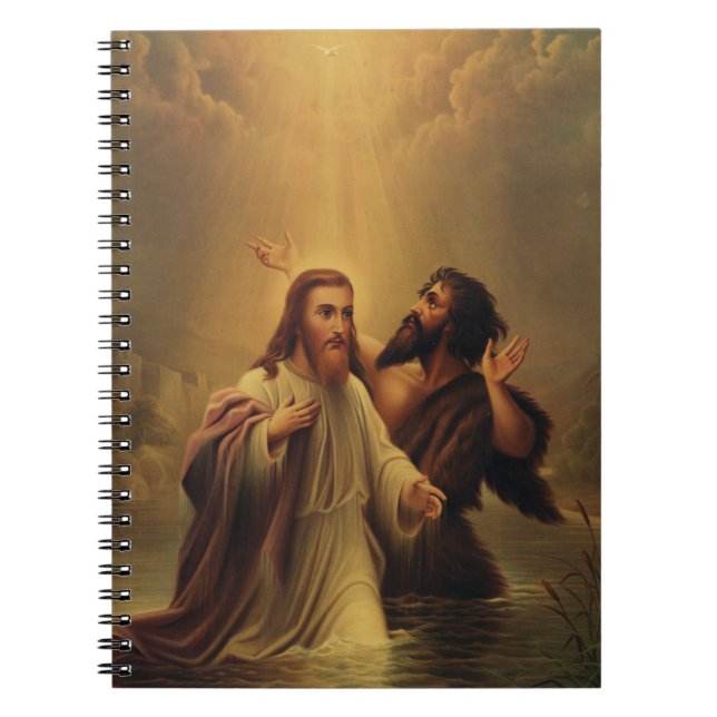 Caderno Espiral Batismo de Jesus Cristo (Frente)