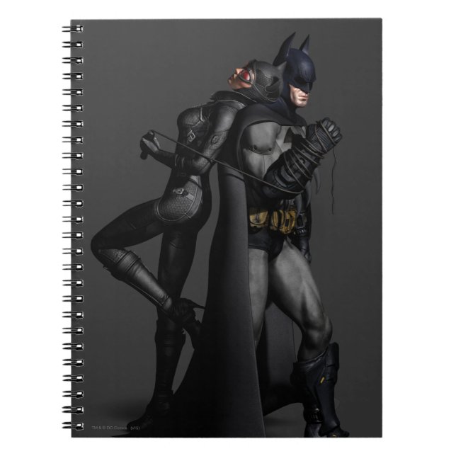 Caderno Espiral Batman Arkham | Batman e Catman (Frente)
