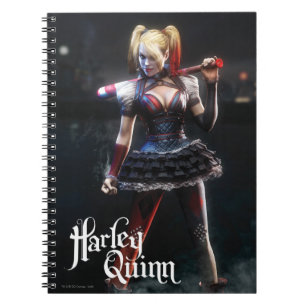 Caderno Espiral Batman Arkham Knight Harley Quinn com Bat