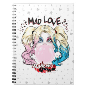 Caderno Espiral Batman   Mad Love Harley Quinn Chew Bubble Gum