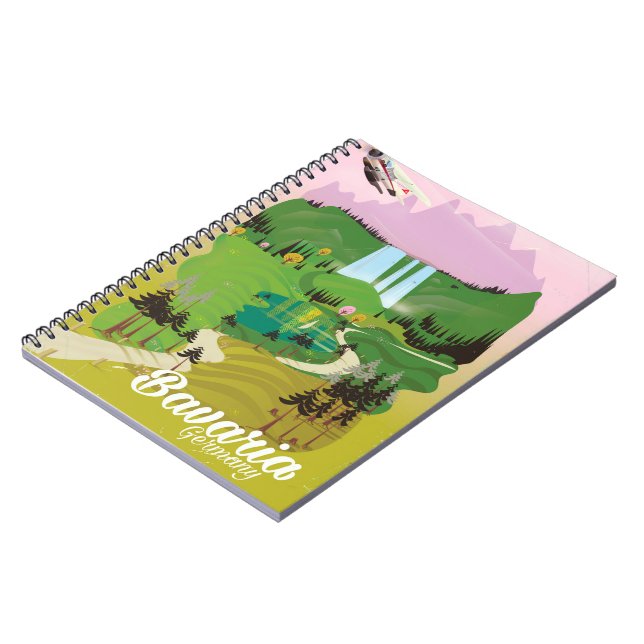 Caderno Espiral Baviera Alemanha — viagem impressão (Left Side)