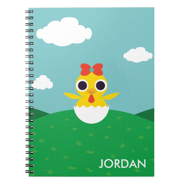 Caderno Espiral Bayla o pintinho (Frente)