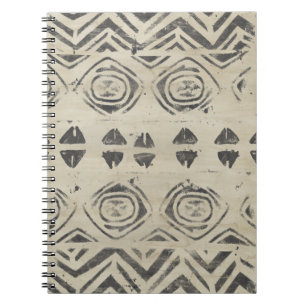 Caderno Espiral Bazar de Padrão - Formas Arredondadas e Geométri