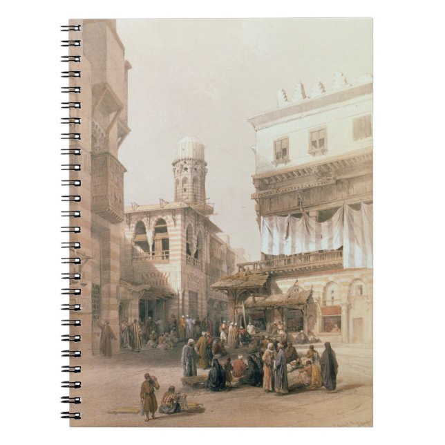 Caderno Espiral Bazar dos Coppersmiths, o Cairo, de "Egipto e (Frente)