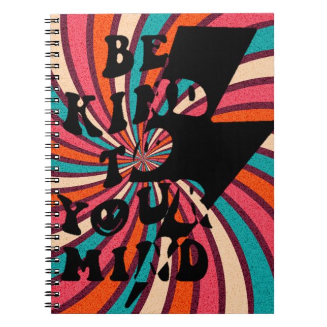 Caderno Espiral Be kind to your mind (Frente)